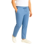 Spodnie z trokiem bawełna 100% niebieskie roz. S